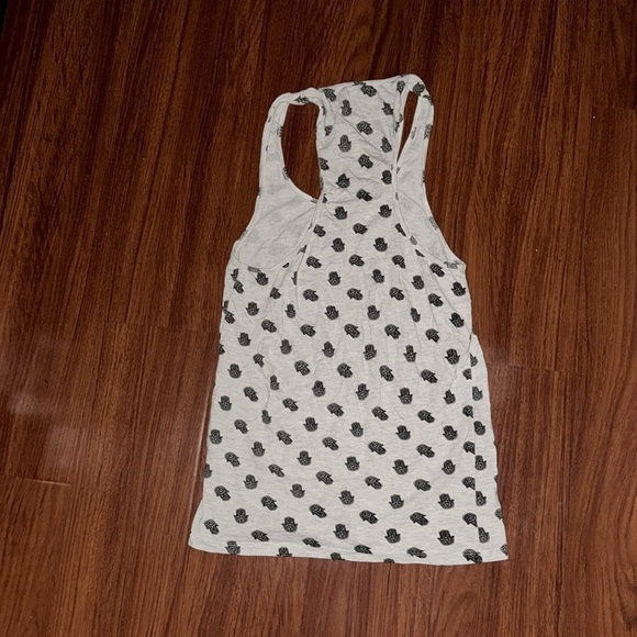 Evil Eye Mini Hamsa Hand Good Luck Traditional Cotton Fabric tank top M-L - Picture 5 of 5